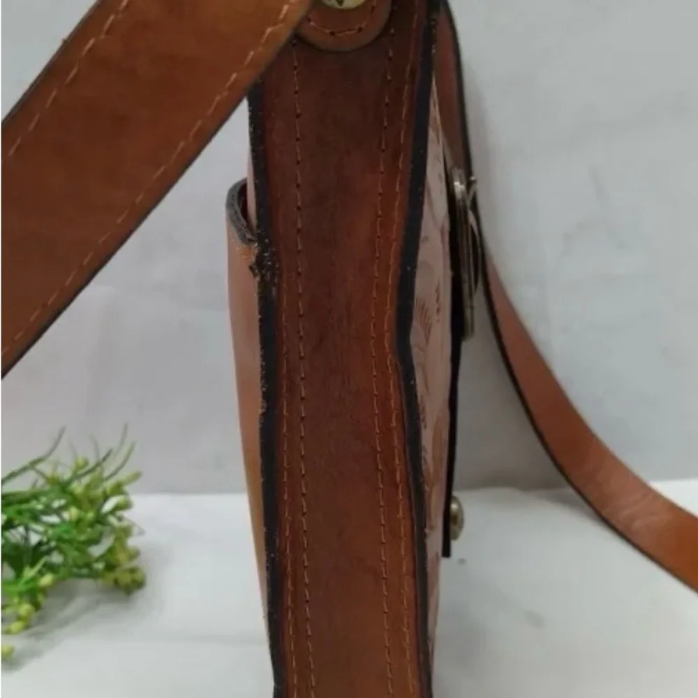 Brighton Tan Embossed Crossbody Bag - Picture 6 of 6